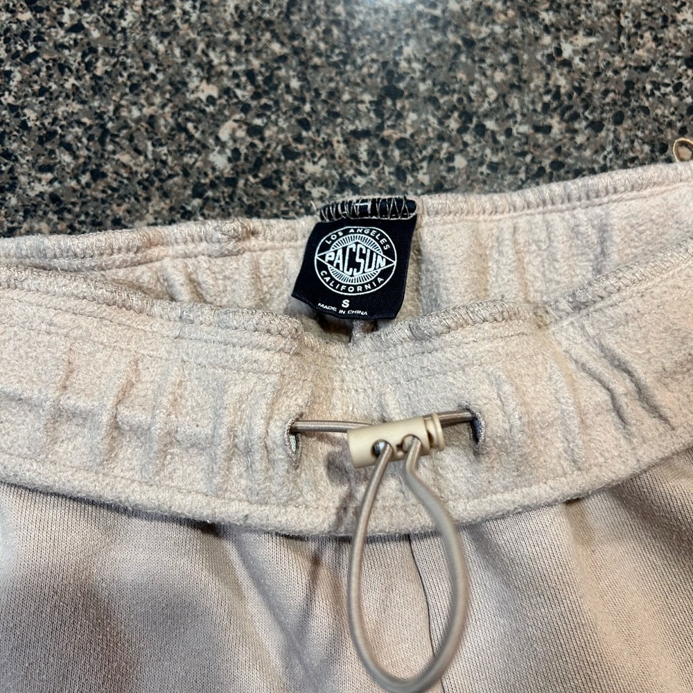 PacSun Cream Drawstring Pants - Picture 2 of 10